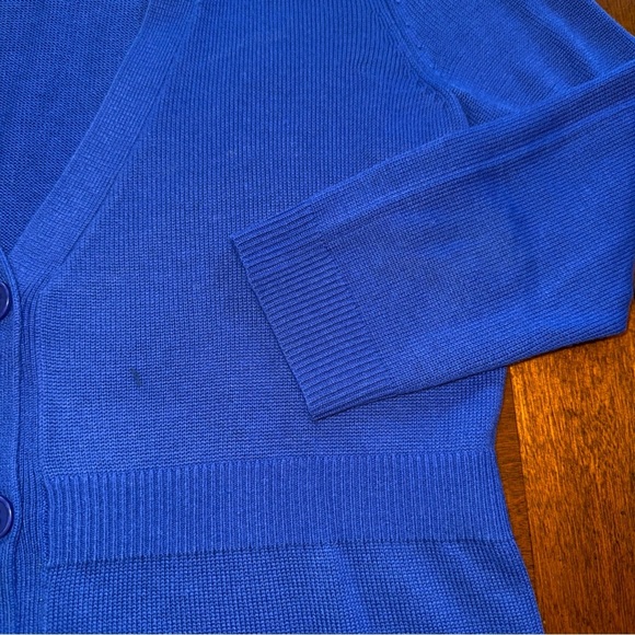 Ann Taylor women’s petite 3/4 sleeve cardigan sweater acrylic wool blend SP - Picture 3 of 12